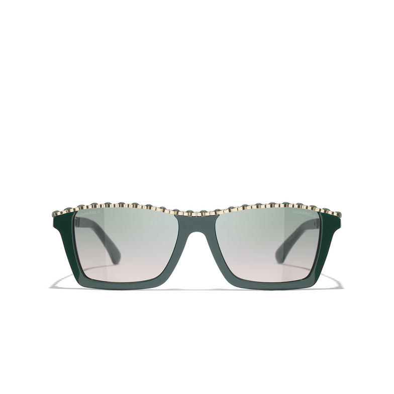 CHANEL rechteckige sonnenbrille 1459S3 green vendome