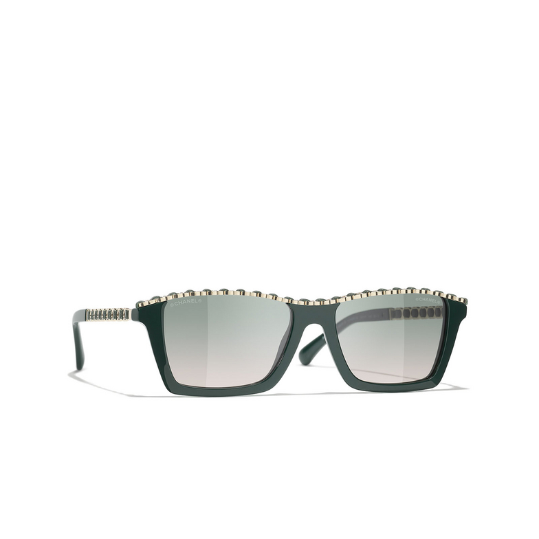 CHANEL rechteckige sonnenbrille 1459S3 green vendome