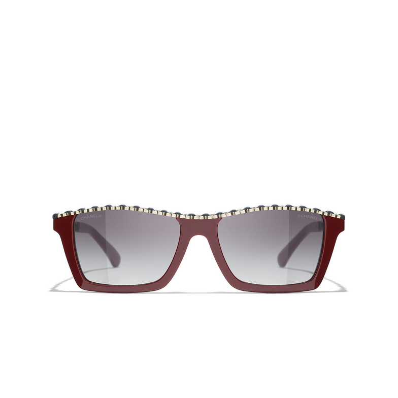 CHANEL rectangle Sunglasses 1792S6 burgundy