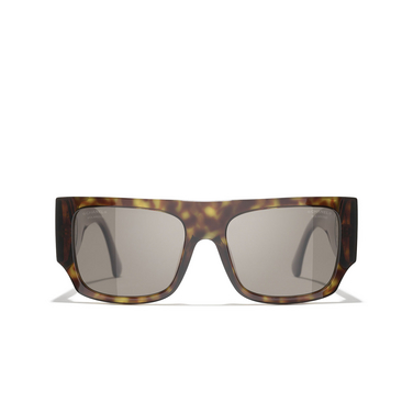 CHANEL square Sunglasses C71483 dark havana - front view