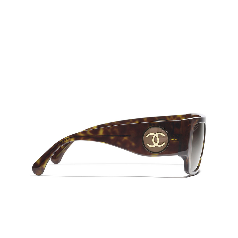 CHANEL square Sunglasses C71483 dark havana