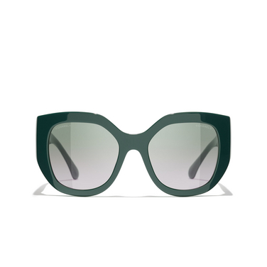 CHANEL Schmetterlingsförmige sonnenbrille 1459S3 green vendome - Vorderansicht