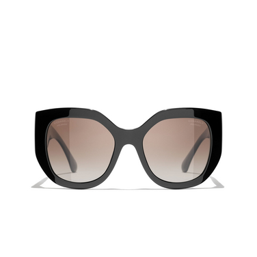 CHANEL butterfly Sunglasses C786S9 black - front view