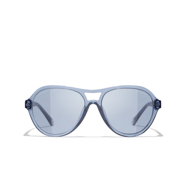 CHANEL pilotensonnenbrille 180956 crystal blue - Vorderansicht