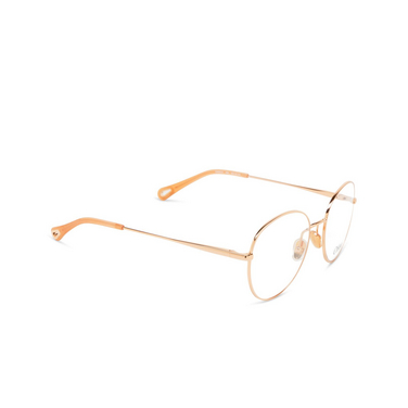 Chloé CH0021O round Eyeglasses 005 red - three-quarters view