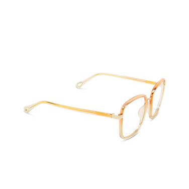 Chloé CH0034O butterfly Eyeglasses 004 orange - three-quarters view