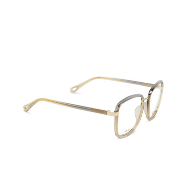 Chloé CH0034O square Eyeglasses 007 grey - three-quarters view