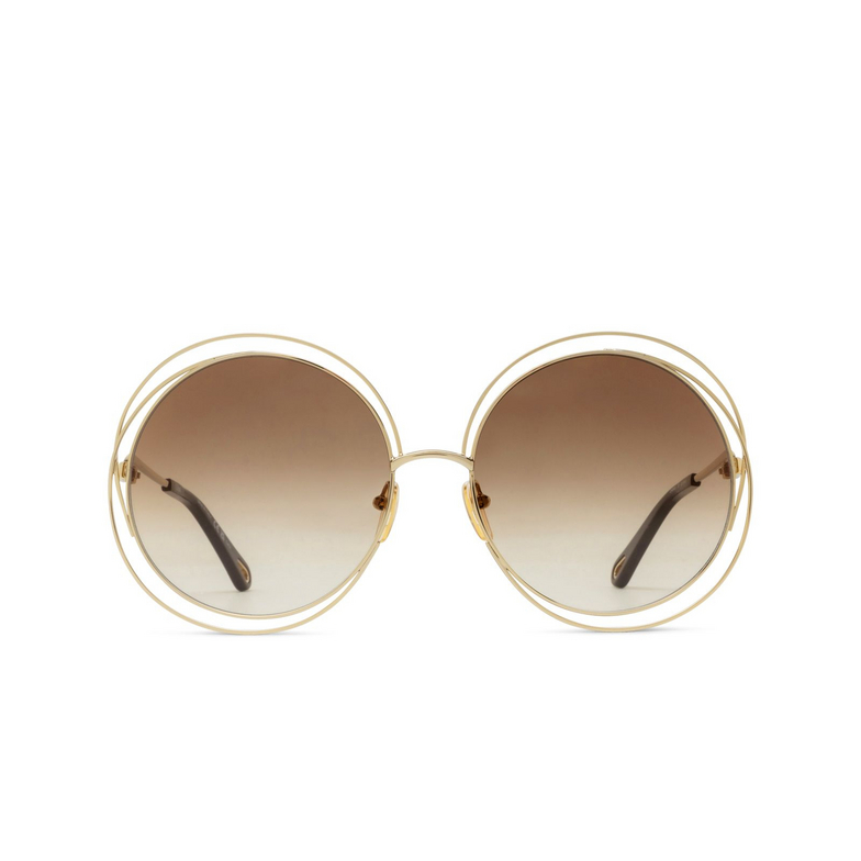 Occhiali da sole Chloé CH0045S rotondi 001 gold - 1/4