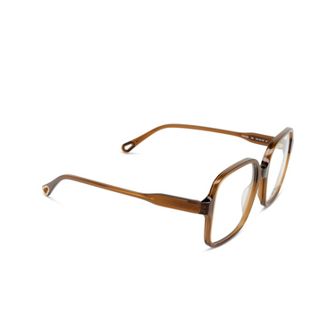 Chloé CH0126O square Eyeglasses 006 brown - three-quarters view