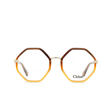 Chloé CH0132O irregular Eyeglasses 010 brown - front view