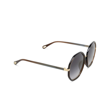 Chloé CH0133SA round Sunglasses 003 grey - three-quarters view