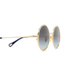 Chloé CH0230S round Sunglasses 004 gold - product thumbnail 3/4