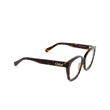 Chloé CH0241O cateye Eyeglasses 002 havana - three-quarters view