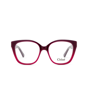 Occhiali da vista Chloé CH0241O cat-eye 003 burgundy - frontale