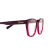 Lunettes de vue Chloé CH0241O 003 burgundy - Vignette du produit 3/4