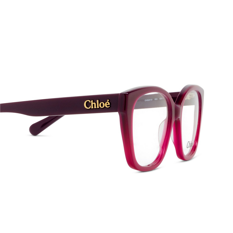 Lunettes de vue Chloé CH0241O 003 burgundy - 3/4