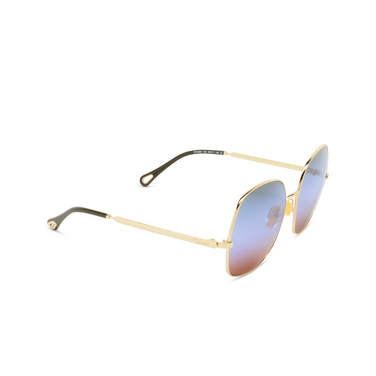 Occhiali da sole Chloé CH0282S rotondi 004 gold - tre quarti