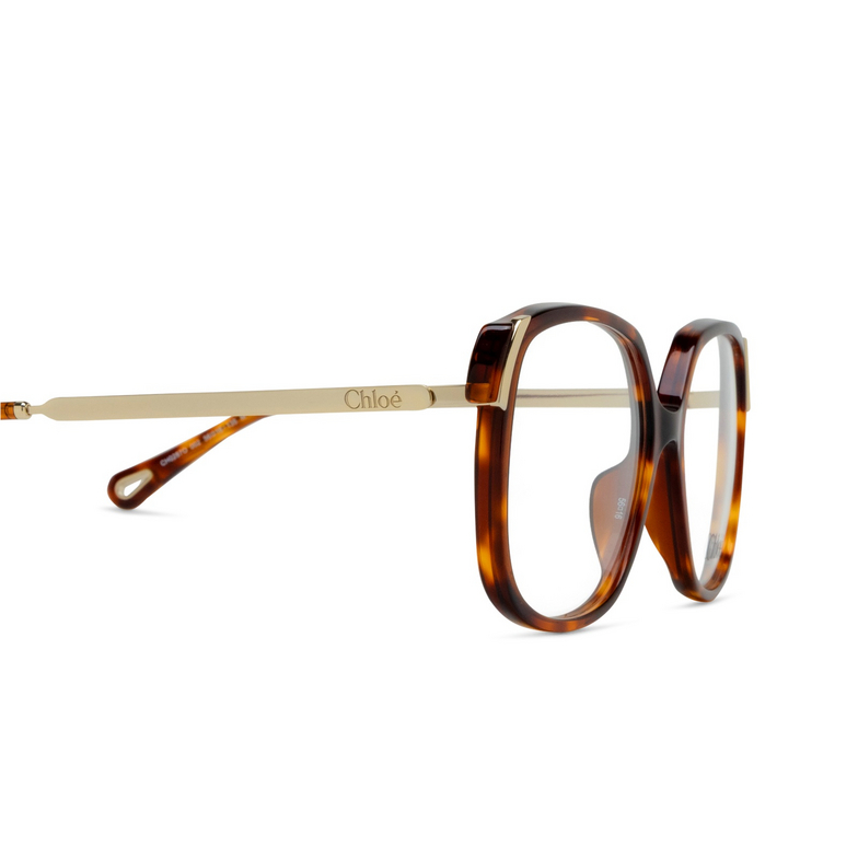 Chloé CH0287O rectangle Eyeglasses 002 havana - 3/4