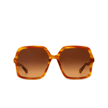 Chloé Zelie square Sunglasses 002 havana - front view