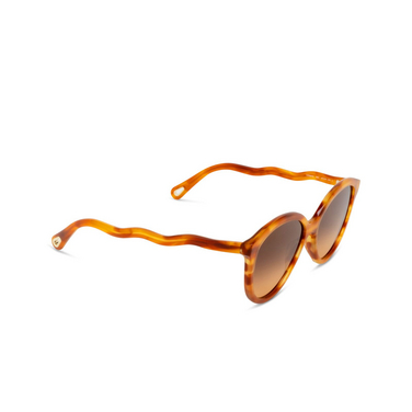 Chloé Zelie cateye Sunglasses 002 havana - three-quarters view