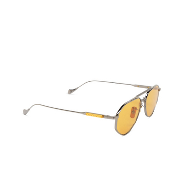 Cutler and Gross 017 Sunglasses 01 silver - three-quarters view