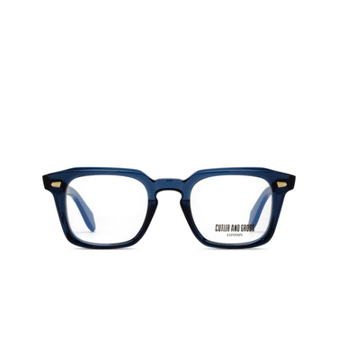 Cutler and Gross 1416 Eyeglasses 03 deep blue - front view