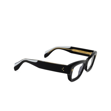 Cutler and Gross 1419 Eyeglasses 01 black - three-quarters view