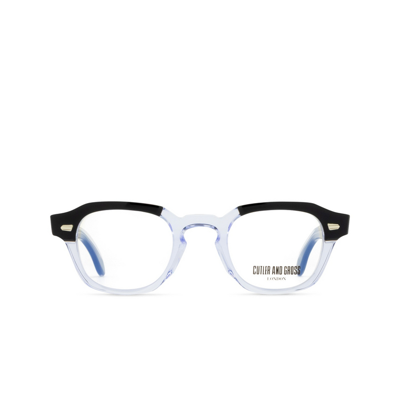 Cutler and Gross 1420 Eyeglasses 01 black on crystal - 1/4