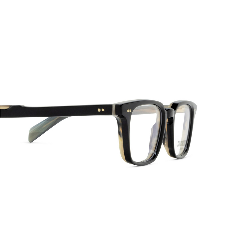 Cutler and Gross GR10 Eyeglasses 01 black on horn - 3/4