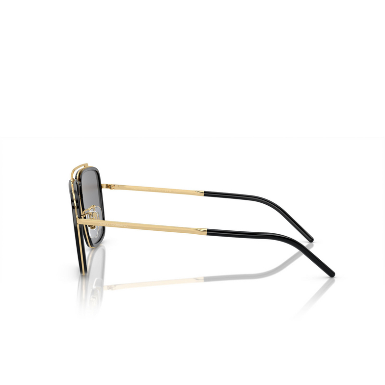 Dolce & Gabbana DG2220 Sunglasses 02/81 gold / black - 3/4