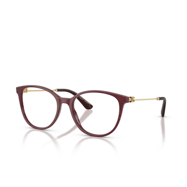 Dolce & Gabbana DG3363 Eyeglasses 3442 lace bordeaux - three-quarters view