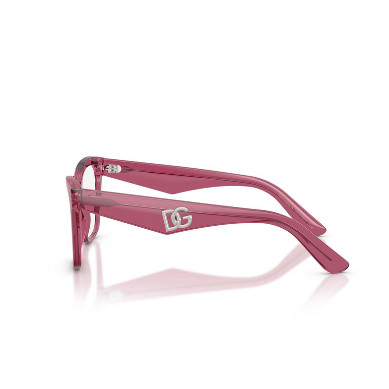 Dolce & Gabbana DG3374 Korrektionsbrillen 3211 transparent bordeaux - 3/4