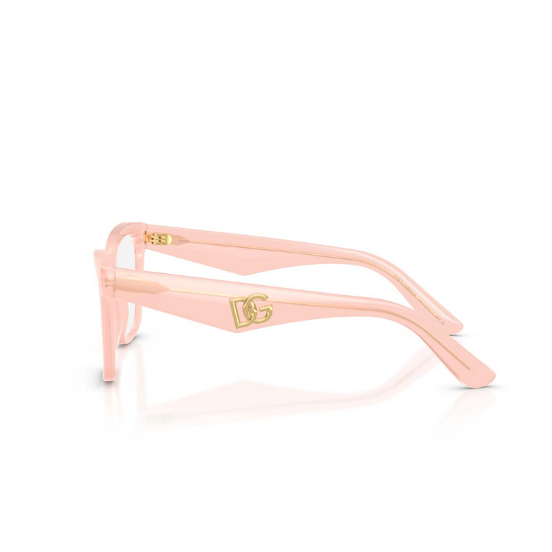 Dolce & Gabbana DG3374 Korrektionsbrillen 3384 opal pink - 3/4