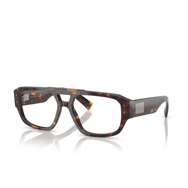 Lunettes de vue Dolce & Gabbana DG3406 502 havana - Vue trois quarts