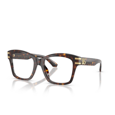 Gafas graduadas Dolce & Gabbana DG3419 502 havana - Vista tres cuartos