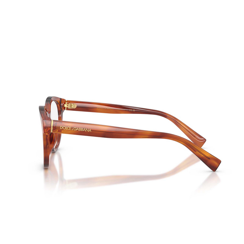 Dolce & Gabbana DG3421 Eyeglasses 3221 striped ginger - 3/4