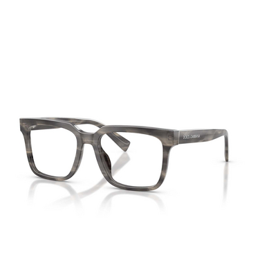 Occhiali da vista Dolce & Gabbana DG3422 3199 striped grey - tre quarti
