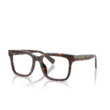 Gafas graduadas Dolce & Gabbana DG3422 502 havana - Vista tres cuartos