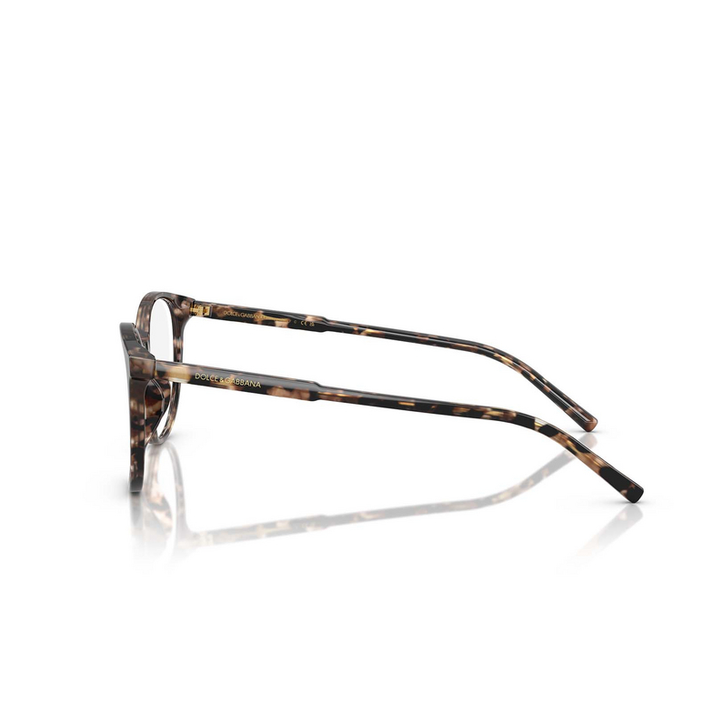 Dolce & Gabbana DG3425 Eyeglasses 3438 havana brown pearl - 3/4