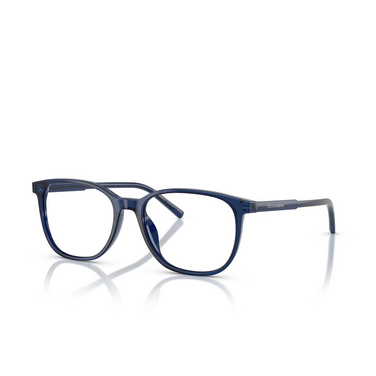 Occhiali da vista Dolce & Gabbana DG3426 3009 transparent blue - tre quarti