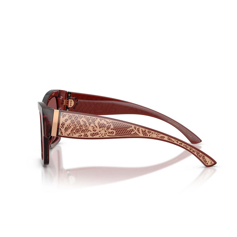 Dolce & Gabbana DG4493 Sunglasses 304575 transparent bordeaux - 3/4