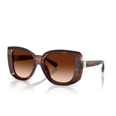 Dolce & Gabbana DG4495 Sunglasses 322274 dark red havana - three-quarters view
