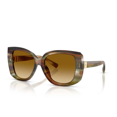 Dolce & Gabbana DG4495 Sunglasses 34462L striped ochre - three-quarters view
