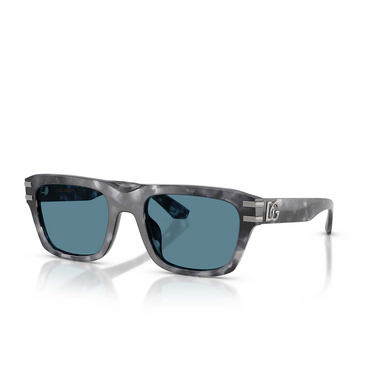 Dolce & Gabbana DG4496 Sunglasses 3445/1 grey havana - three-quarters view