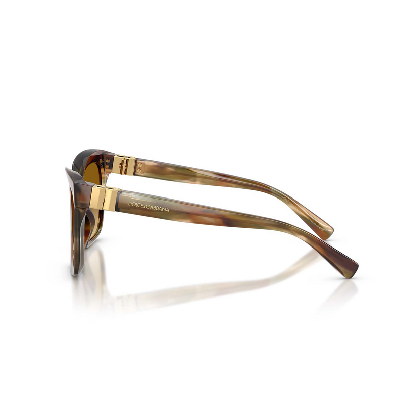 Gafas de sol Dolce & Gabbana DG4498 34462L striped ochre - 3/4