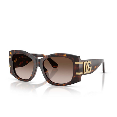Occhiali da sole Dolce & Gabbana DG4501 502/13 havana - tre quarti