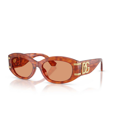 Dolce & Gabbana DG4502 Sunglasses 3452/7 camel havana - three-quarters view