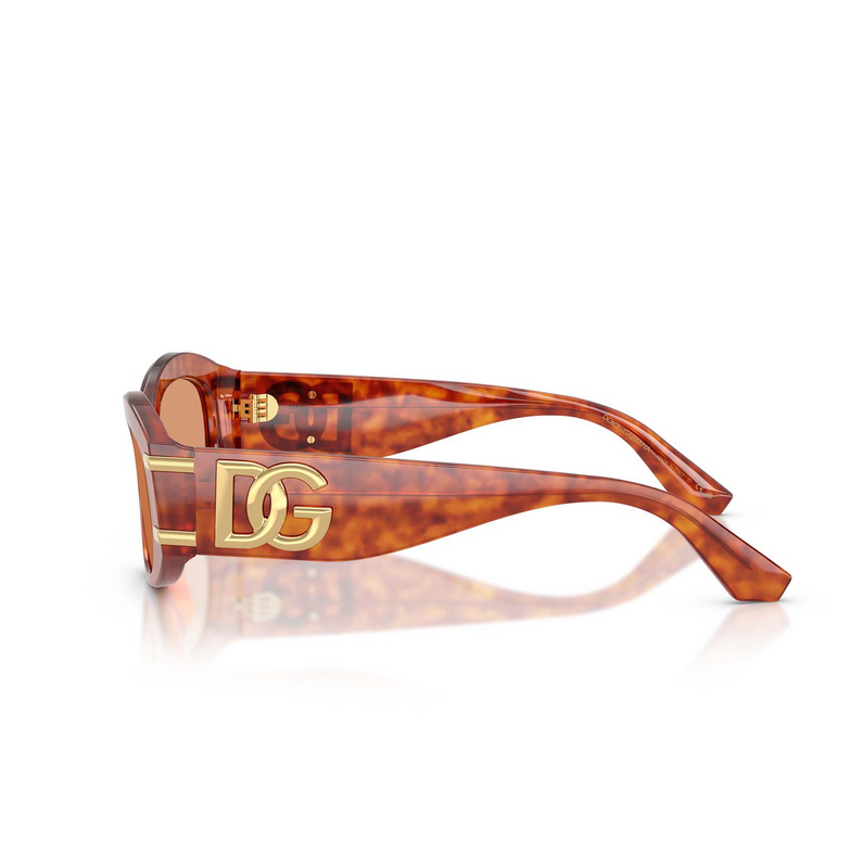 Dolce & Gabbana DG4502 Sonnenbrillen 3452/7 camel havana - 3/4