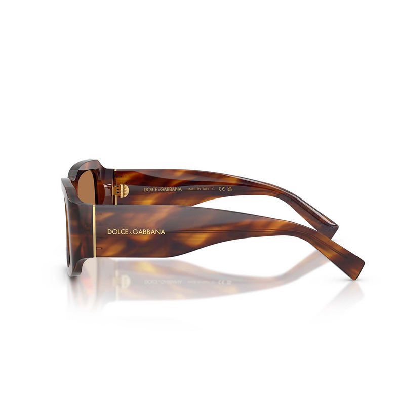 Dolce & Gabbana DG4503 Sunglasses 306373 striped brown - 3/4