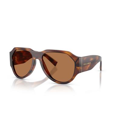 Occhiali da sole Dolce & Gabbana DG4504 306373 striped brown - tre quarti